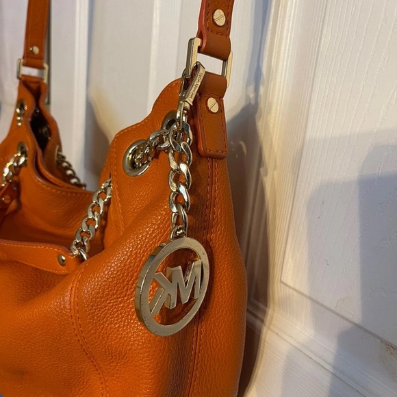 Michael Kors orange burnt purse - Picture 10 of 11